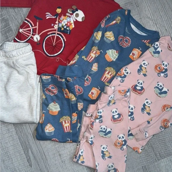 Mayoral set - Red, Blue, and Pink with Fun Prints - Picture 1 of 4